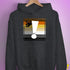 Bear Pride Flag Exclamation Point Hoodie - Dark Grey Heather